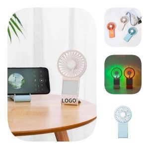 Mini Slim Fan With Makeup Mirror