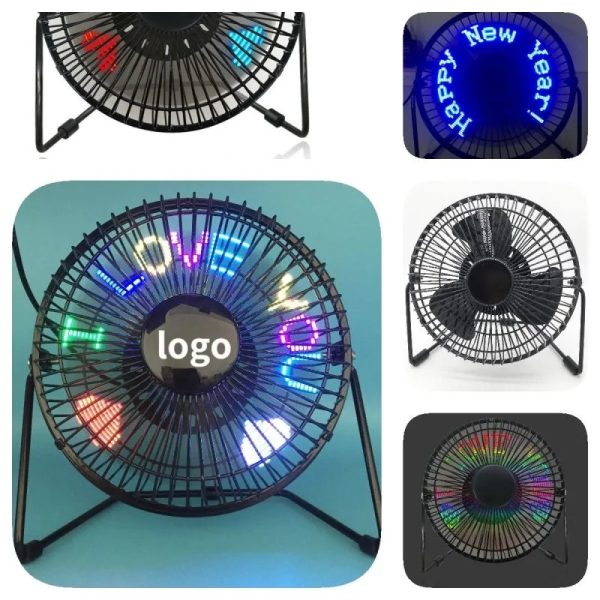 6" Usb Programmable Desk Fan