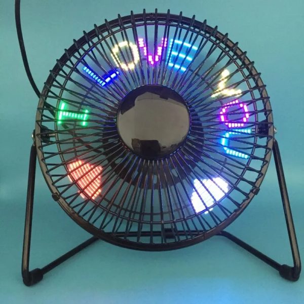 6" Usb Programmable Desk Fan