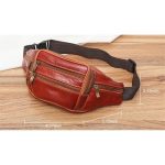 Leather Sports Money Saving Belt Bag