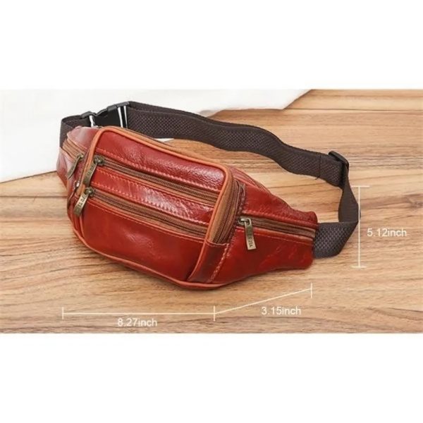 Leather Sports Money Saving Belt Bag