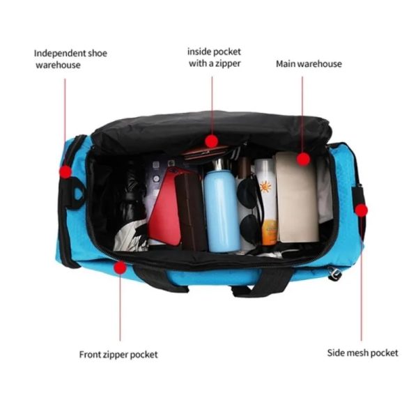 Color Panel Sport Duffel Bag