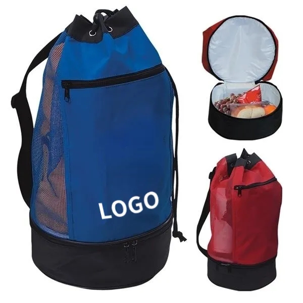 Beach Bag With Insulated Lower Compartment