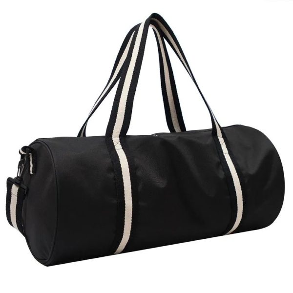 Striped Handle Duffel Bag