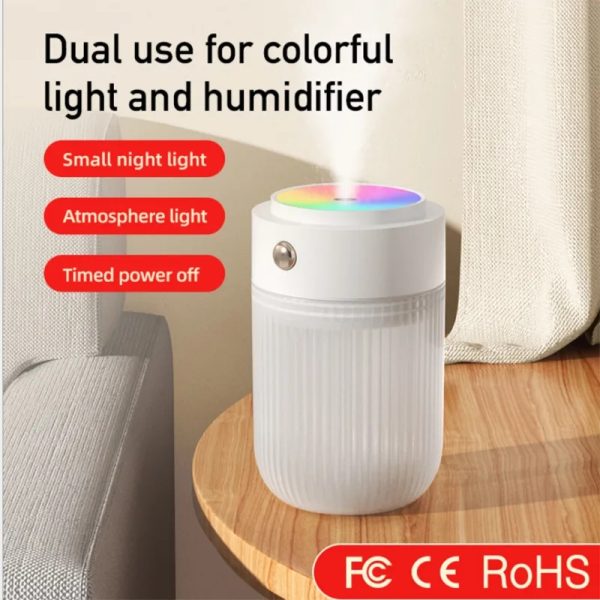 250Ml Portable Mini Usb Colorful Led Night Light Humidifier