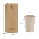 Simple Wheat Straw Diamond Cup(4 Pcs)