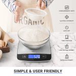 Food Scale 11Lb/5Kg X 1G/0.05Oz Accuracy(Battery Operated)