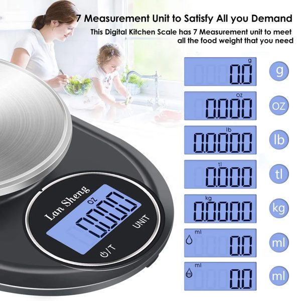 5000G/0.1G Digital Kitchen Scale(Battery Operated)