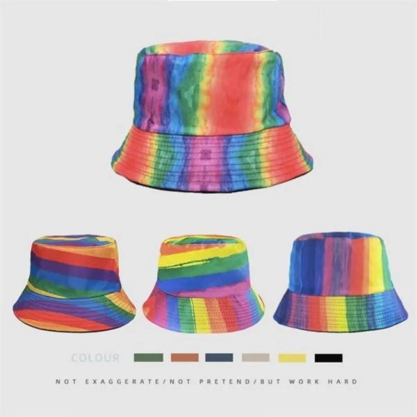 Bucket Hat For Men Women Packable Gay Pride Sun Caps Fisherm