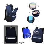 Water Resistant School Backpack With Reflective Strip