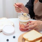 Overnight Oatmeal Cup Glass With Lid And Spoon