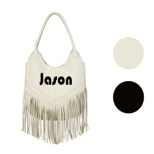 Cowhide Casual Tassel Bag