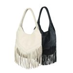 Cowhide Casual Tassel Bag