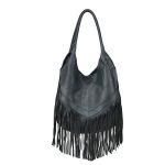 Cowhide Casual Tassel Bag