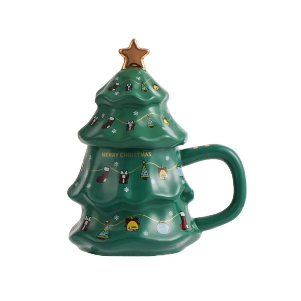 Christmas Theme Cup Tree Large Capacity Mug