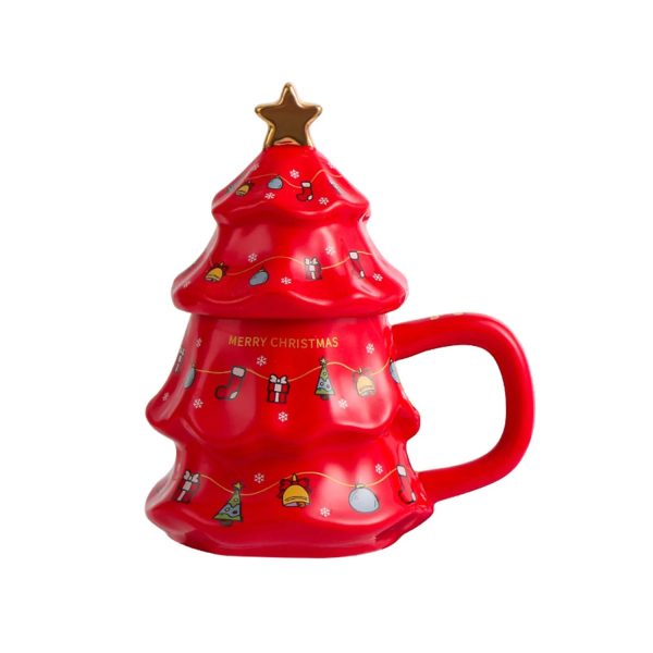 Christmas Theme Cup Tree Large Capacity Mug