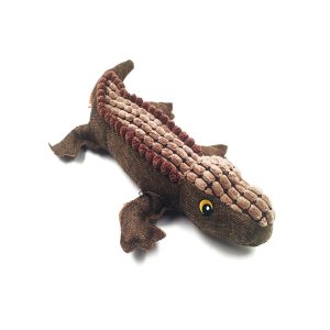 Plush Crocodile Sounding Dog Interactive Biting Toy