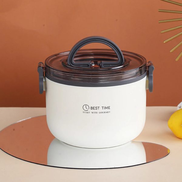 Circular Large Capacity Double Layered Lunch Box