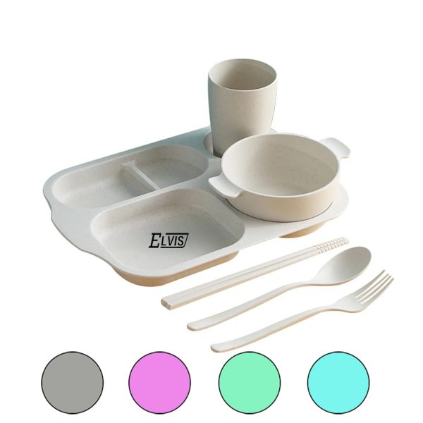 New Student Dining Plate Set Plastic