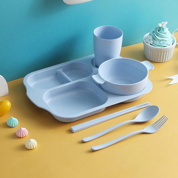 New Student Dining Plate Set Plastic