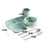 New Student Dining Plate Set Plastic