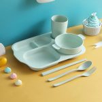 New Student Dining Plate Set Plastic