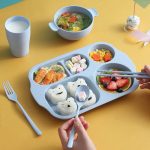 New Student Dining Plate Set Plastic