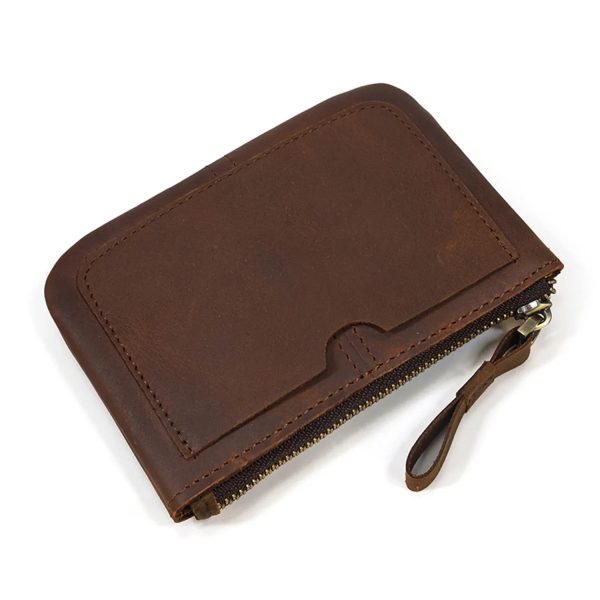 Real Cowhide Zippered Wallet