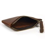 Real Cowhide Zippered Wallet