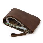 Real Cowhide Zippered Wallet