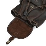 Vintage Leather Backpack For Travel