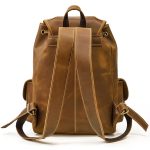 Vintage Leather Backpack For Travel