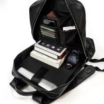 Leather Backpack 15 Inch Travel Bag