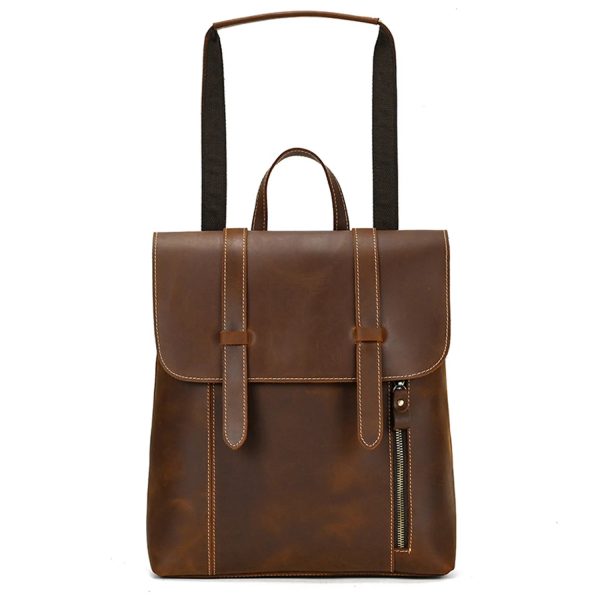 Women'S Retro Leather Backpack Outdoor Leisure Bag