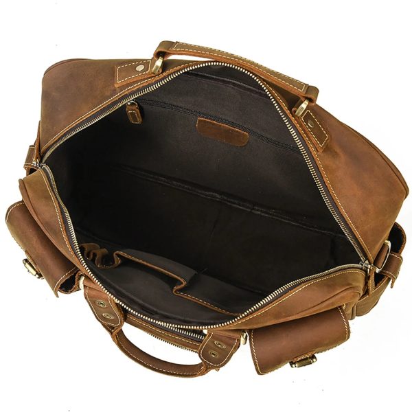 Men'S Leather One Shoulder Crossbody Bag