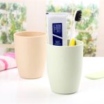 Creative Plastic Couple Toothbrush Wash Cup