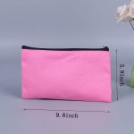 Zipper Custom Canvas Pencil Case