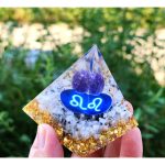 12 Constellations Crystal Ball Stone Pyramid Decorations