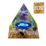 12 Constellations Crystal Ball Stone Pyramid Decorations