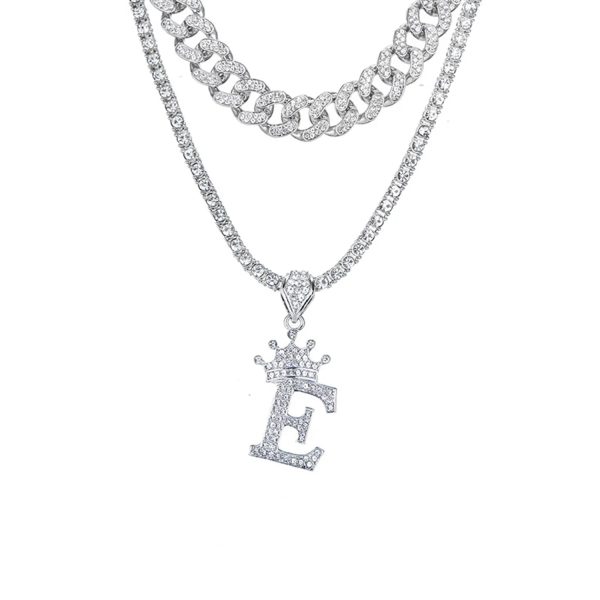 Crown 26 English Pendant Multi Layer Chain Set