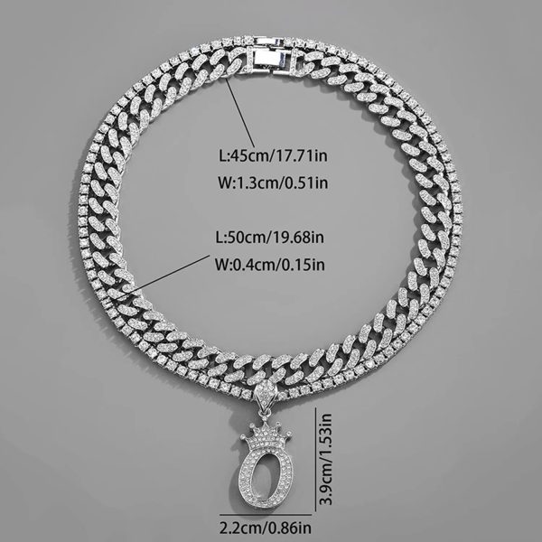 Crown 26 English Pendant Multi Layer Chain Set