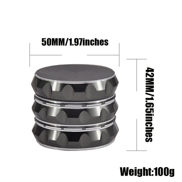 50Mm Four Layer Aluminum Alloy Smoke Grinder Tower Shape