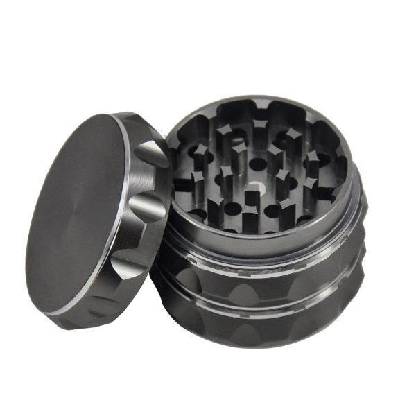 50Mm Four Layer Aluminum Alloy Smoke Grinder Tower Shape