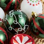 Hand-Painted Christmas Ball 6Cm Pendant