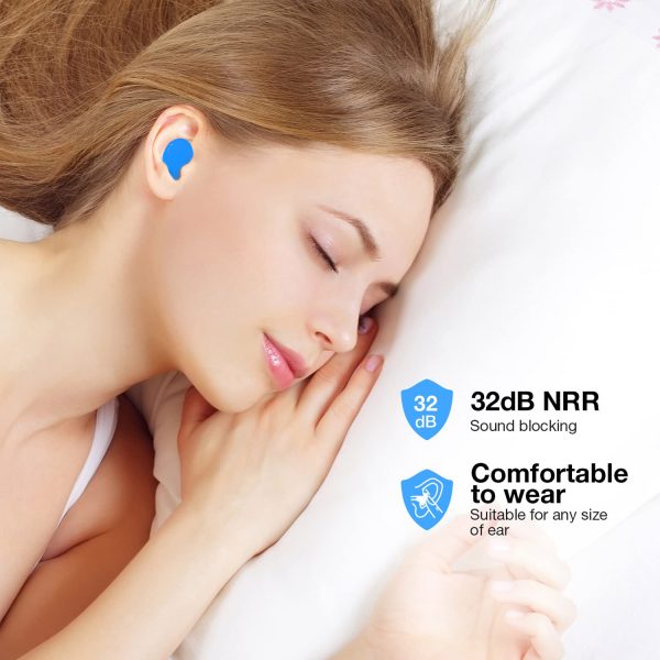 Reusable Moldable Silicone Earplugs For Sleeping