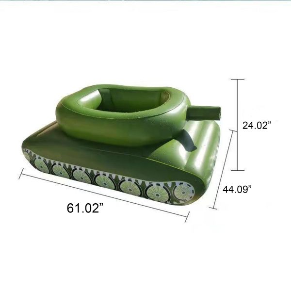 Inflatable tank swimming ring