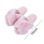 Winter Soft Plush Cozy Open Toe Slippers