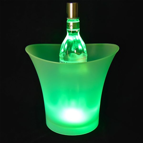 LED plastic illuminated ice bucket