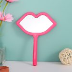 Lip Shaped Handheld Mirror