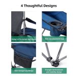 Foldable Camping Chair W/ Footrest